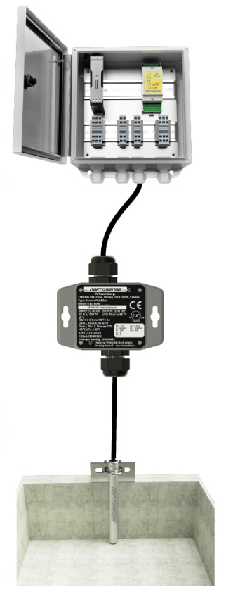 Naftosense product lines connected to display a complete solution